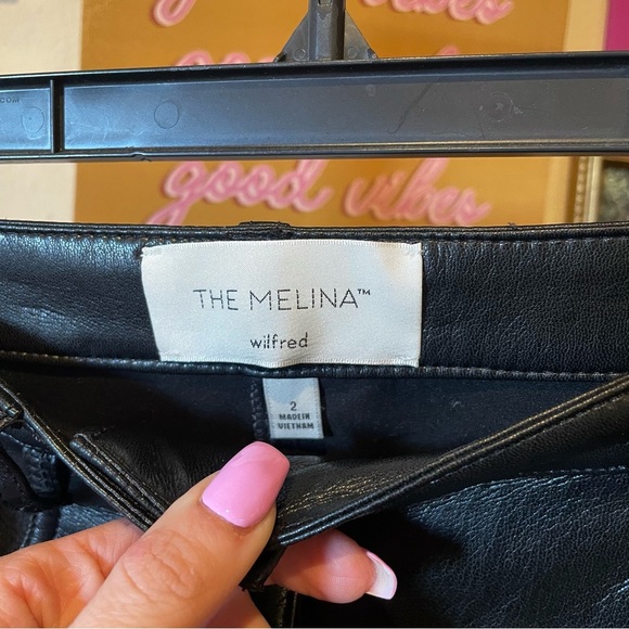 Wilfred Melina Faux Leather Straight Leg Pant - Picture 7 of 10